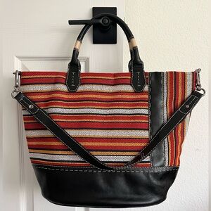 orYANY Woven Bohemian Stripe Tote